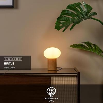 Lucide BIRTLE - Tafellamp - 1xE14 - Opaal