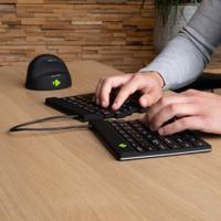 R-GO Tools Split Break Toetsenbord Bluetooth QWERTY, Nordic Zwart Ergonomisch - thumbnail