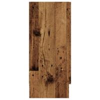 Dressoir 120x30,5x70 cm bewerkt hout oud houtkleurig - thumbnail