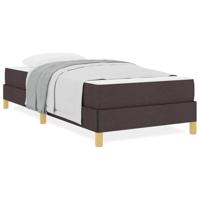 Boxspring bed Bruin 80 x 200 cm Stof, Engineered Hout - thumbnail