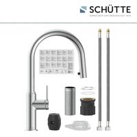 Schutte BLACKPOOL Keukenkraan | Chroom | Met uittrekbare uitloop - 79516 - thumbnail