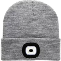 Muts met LED Licht Grijs - thumbnail
