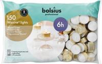 Bolsius Waxinelicht 18/38 wit 150 Stuks - thumbnail
