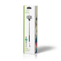 Uitschuifbare Selfiestick | Bedrade sluiterknop | Antislip Handgreep | Veiligheidskoord - thumbnail