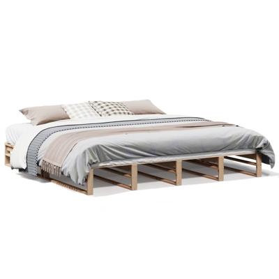 Bedframe zonder matras massief grenenhout 200x200 cm Bedframe zonder matras massief grenenhout 200x200 cm