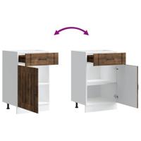 Onderkast Lucca bewerkt hout gerookt eikenkleurig - thumbnail