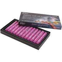 Gallery Oliepastel, L: 7 cm, d 11 mm, dikte 11 mm, purper, 12 stuk/ 1 doos - thumbnail