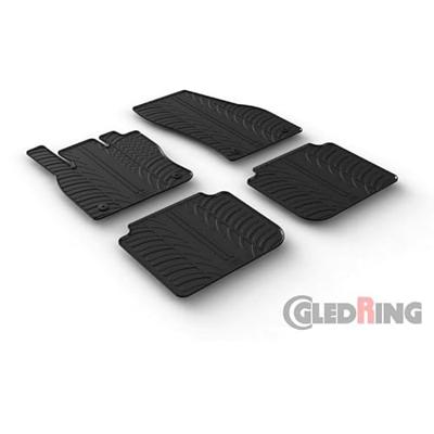 Rubbermatten passend voor Skoda Kodiaq 3/2017- (T-Design 4-delig + montageclips) GL0475