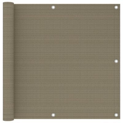 VidaXL Balkonscherm 90x300 cm hdpe taupe VidaXL Balkonscherm 90x300 cm hdpe taupe
