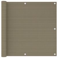 VidaXL Balkonscherm 90x300 cm hdpe taupe - thumbnail
