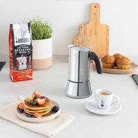 Italiaanse Koffiepot Bialetti NEW VENUS Zilverkleurig Hout Roestvrij staal - thumbnail