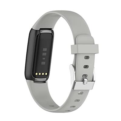 Fitbit Luxe - Sportbandje met gesp - Maat: Large - Grijs Fitbit Luxe - Sportbandje met gesp - Maat: Large - Grijs