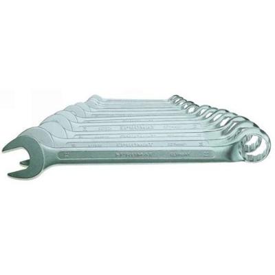 Promat/Tecwerk Ring-steeksleutelset | 8-delig sleutelwijdte 8-19 mm | vorm B chroom-vanadiumstaal - 4000823700