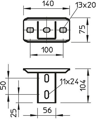 OBO Bettermann 6348904 Hoofdplaat Metaal 1 stuk(s)