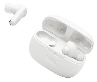 JBL Wave Beam 2, True Wireless Noise Cancelling Bluetooth Earbuds met 40 uur afspeeltijd, JBL Pure Bass Sound, Smart Ambient Technologie en Multi-Point Verbinding, in Wit