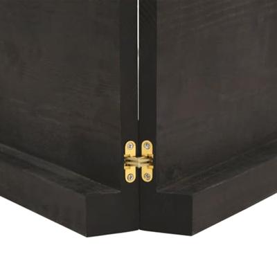 Wastafelblad 120x50x6 cm behandeld massief hout donkergrijs Wastafelblad 120x50x6 cm behandeld massief hout donkergrijs