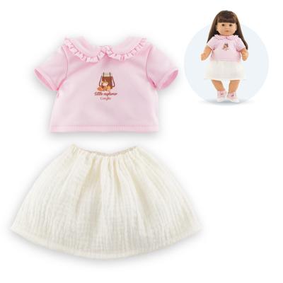 Corolle t-shirt met jurkje kleine ontdekker - 36cm