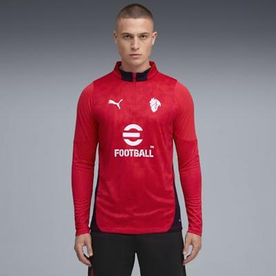 AC Milan 1/4 Zip Trainingspak Senior 2025/2026 Rood - Maat L - Kleur: RoodZwart | Soccerfanshop
