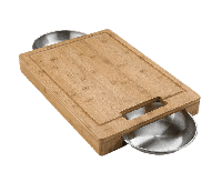 PRO snijplank met 2 RVS schalen barbecue Napoleon Grills - Napoleon grills - thumbnail