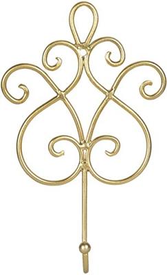 Clayre & Eef Wandhaak 15x5x22 cm Goudkleurig Ijzer Kapstok Clayre & Eef Wandhaak 15x5x22 cm Goudkleurig Ijzer Kapstok