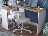 Hoekbureau HATTEM wit/eik - thumbnail