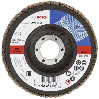Bosch Accessoires Lamellenschuurschijf 115 mm, K40 Std Metal - 2608603652