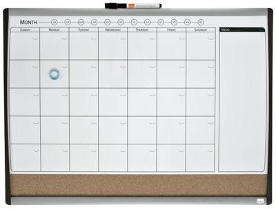 Whiteboard nobo planner prikbord 585x430mm | 6 stuks