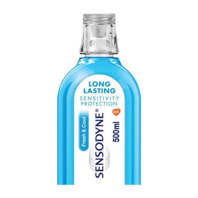 Sensodyne Mondwater fresh & cool 500 Milliliter Sensodyne Mondwater fresh & cool 500 Milliliter