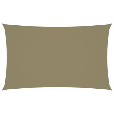VidaXL Zonnescherm rechthoekig 3x6 m oxford stof beige