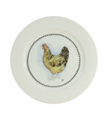 Boerenwinkel Ontbijtbord 21cm Hen