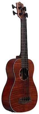 Kala U-Bass Exotic Mahogany linkshandige elektrisch-akoestische bas ukelele met gigbag