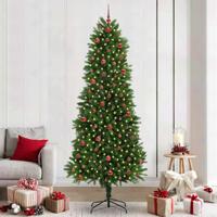 VidaXL Kerstboom met 300 led met standaard groen 240 cm pe - thumbnail