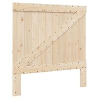 Bedframe met hoofdbord massief grenenhout 100x200 cm - thumbnail