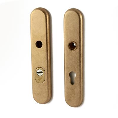 Hardbrass Kira SKG3 veiligheidsschilden kerntrekbeveiliging PC72 - messing getrommeld Hardbrass Kira SKG3 veiligheidsschilden kerntrekbeveiliging PC72 - messing getrommeld