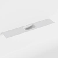 MONDIAZ EDEN Talc solid surface inleg wastafel voor toiletmeubel 120cm. Positie wasbak midden - thumbnail