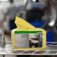Reinigingsdoek Tork W8 Premium 1-laags 40 vel geel 194650 | 8 stuks - thumbnail
