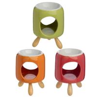 Cylindrische Keramiek Geurbrander met Voet - thumbnail