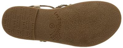 Leren meisjessandalen Baia LES TROPEZIENNES® BY M. BELARBI goud/multi