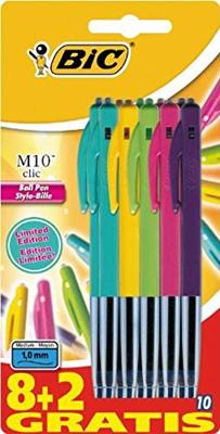Balpen Bic M10 Colors Limited Edition medium assorti 8+2 gratis