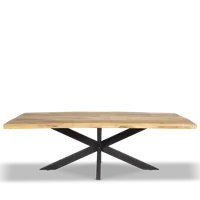 Eettafel (220x110cm - spinpoot) Yucca - thumbnail