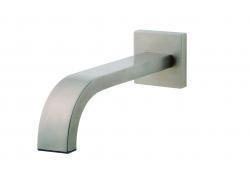 Wiesbaden inbouw-uitloop vierkant 25 cm 1/2&apos;&apos; geb.staal