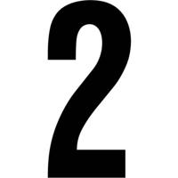 RZB 99222.003.2 Huisnummerbord Zwart - thumbnail