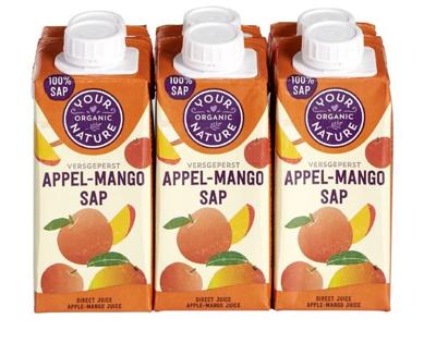 Your Organic Nature Appel Mango Sap 6 pakjes Your Organic Nature Appel Mango Sap 6 pakjes