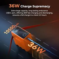 SmallRig 4576 NP-F970 USB-C Rechargeable Camera Battery, orange - thumbnail