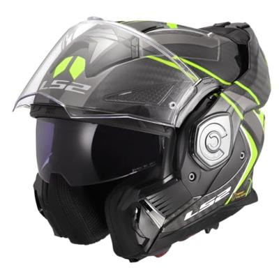 LS2 opklaphelm "ff901 advant x carbon future ii" helmet advant x carb.fut.ii m bl/yel