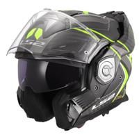 LS2 opklaphelm "ff901 advant x carbon future ii". helmet advant x carb.fut.ii xxl bl/yel - thumbnail