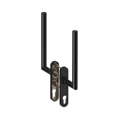 Hardbrass Hefschuifdeurgreep Toledo dubbel PC69 - zwart Hardbrass Hefschuifdeurgreep Toledo dubbel PC69 - zwart