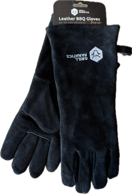 Grill Fanatics leren bbq handschoenen