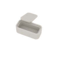 Cosmetica Opbergdoos Ideavit Solidcase 14x7x5.7 cm Solid Surface Mat Wit - thumbnail