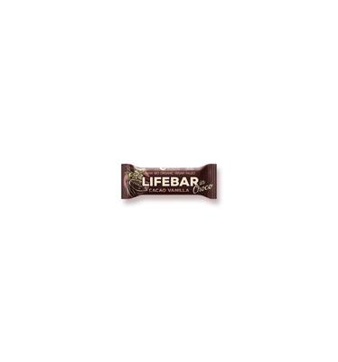 Lifefood Lifebar inchoco chocolade vanille raw bio 40 Gram